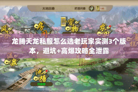 龙腾天龙私服怎么选老玩家实测3个版本，避坑+高爆攻略全泄露