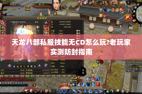 天龙八部私服技能无CD怎么玩?老玩家实测防封指南