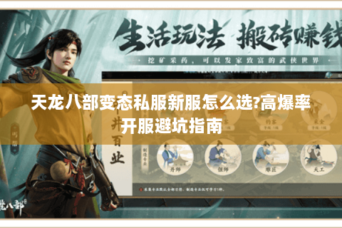 天龙八部变态私服新服怎么选?高爆率开服避坑指南