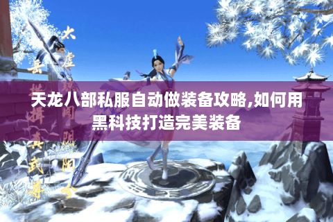 天龙八部私服自动做装备攻略,如何用黑科技打造完美装备