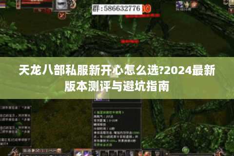 天龙八部私服新开心怎么选?2024最新版本测评与避坑指南