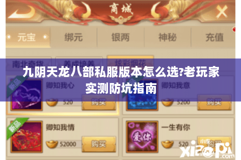 九阴天龙八部私服版本怎么选?老玩家实测防坑指南 九阴天龙八部私服版本怎么选?老玩家实测防坑指南