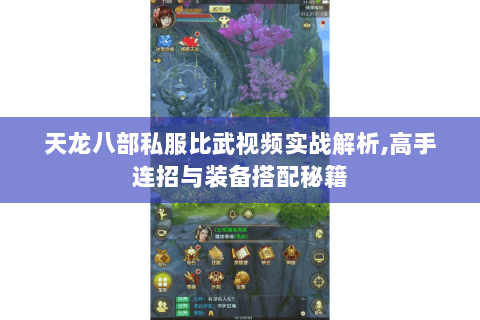 天龙八部私服比武视频实战解析,高手连招与装备搭配秘籍