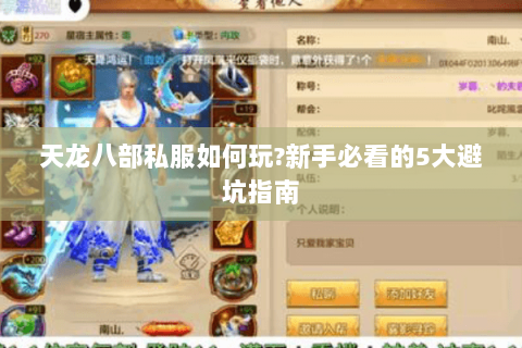 天龙八部私服如何玩?新手必看的5大避坑指南