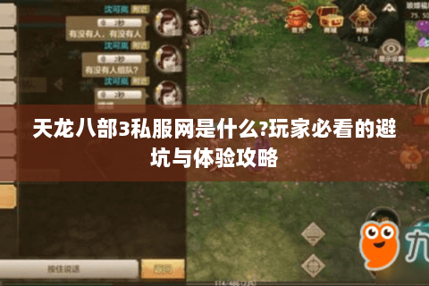 天龙八部3私服网是什么?玩家必看的避坑与体验攻略