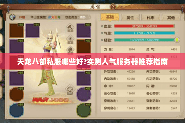 天龙八部私服哪些好?实测人气服务器推荐指南