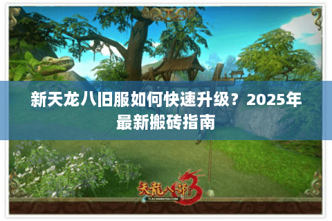 新天龙八旧服如何快速升级？2025年最新搬砖指南